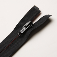 SBS # Cremallera de nailon de 7 hilos con apertura inversa y extremo abierto, color rojo, espaciado de 0.8mm, 20cm, muestra gratuita para equipo de exterior y ropa deportiva
