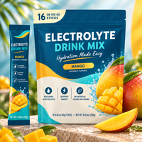 Poudre de boisson électrolytique Énergie Supplément à base de plantes Hydratation Soutien musculaire Métabolisme énergétique Marque privée OEM ODM Halal
