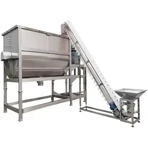 inline powder mixer ribbon blender powder mixer 400l syrup powder mixer