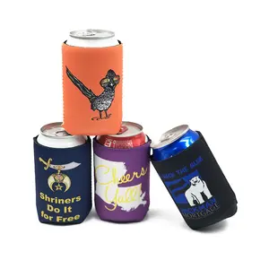 Custom Stubby Holder Coozy With Logo Drink Beer Can Cooler Outdoor Neoprene Insulated Stubby Holder