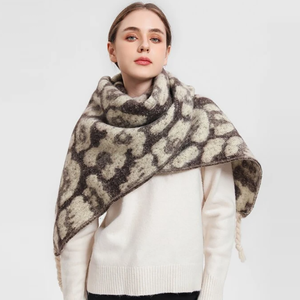 Fashional 100% แคชเมียร์สุภาพสตรีฤดูหนาวที่สวยงาม Lady Cashmere Stole Pashmina ผ้าพันคอ <span class=keywords><strong>Infinity</strong></span> - Product Image 4