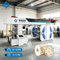 Máquina de Impresión Tipográfica, Máquina de Impresión Flexográfica de Rollo a Rollo para Etiquetas y Bolsas, Película de Papel con Servomotor y PLC