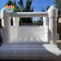 AirFunPro Jolie 13x13x11ft Adultes Blanc Mariage Intérieur Extérieur PVC Bâche Eco-Friendly Gonflable Castle Bounce House