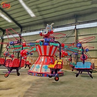 Manèges de parc de loisirs : Manège avion rotatif, Manège Super Swing en fibre de verre, Attraction d'amusement pour destinations de vacances et de loisirs