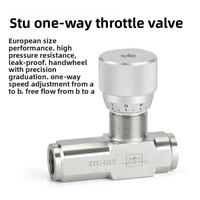 Válvula de Control de Flujo Hidráulico Serie STU STB, NPT 1/4 3/8 1/2 3/4, Válvula de Aguja Ajustable, Regulador de Velocidad de 5000 PSI para el Mercado Estadounidense