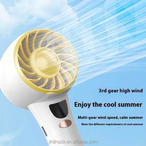 2025 New Arrival 5 Speed min Wind Cooling Hand <b>Fan</b> Portable Mini Usb Mini Pocket Rechargeable <b>Handheld</b> <b>Fan</b> with Hook - Product Image 3