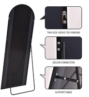 Miroirs décoratifs de luxe modernes pour la maison, grande taille, arche esthétique, décoration de chambre, miroir pleine longueur encadré en métal pour hôtels - Vente en gros directe usine
