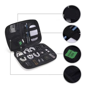 Sac de rangement pour câbles de charge, accessoires électroniques de voyage, compatible BSCI, pour disques durs, chargeurs, bleu - Product Image 6