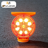 Balise solaire magnétique haute puissance, visibilité 1000 m, matériau ABS/PC, protection IP66, LED clignotante pour équipements lourds et surfaces métalliques
