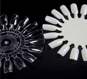 Kit Profesional de Práctica de Uñas Redondas de 18 Colores, Moldes Circulares <span class=keywords><strong>para</strong></span> Uñas con Tablero de Exhibición <span class=keywords><strong>para</strong></span> Muestras de Esmalte de Gel y Entrenamiento de Arte - Product Image 4