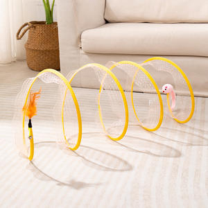 Nuevo Juguete para Mascotas, Túnel para Perros y Gatos, Autoentretenimiento, Alivio del Aburrimiento, Ratón Pequeño, Pluma, Pelota Brillante, Accesorios para Gatitos - Product Image 4