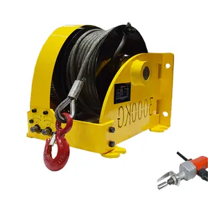 50m Hand Winch Heavy Duty 3 Tonne Hand Winch Electric Spanner Hand Worm Gear Winch