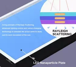 DGLUX Modern Style <strong>Blue</strong> <strong>Sky</strong> Graffiti LED Ceiling <strong>Light</strong> Intelligent Clear <strong>Sky</strong> Natural <strong>Light</strong> Embedded Design - Product Image 2