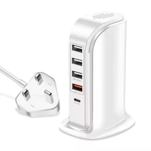 Vente chaude 5 ports 33W USB <span class=keywords><strong>chargeur</strong></span> rapide 4 A + C Station d'accueil de charge multi-téléphone pour Smartphones ordinateurs portables caméra de charge électrique - Product Image 3