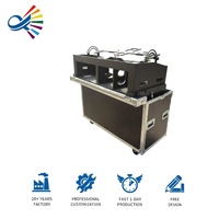 Flight case pour production vidéo mobile, road case pour station de travail mobile de diffusion