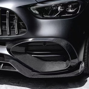 Cubierta de ventilación de aire W206 C200L de fibra de carbono de alto rendimiento <span class=keywords><strong>2022</strong></span> + para Mercedes Benz Clase C W206 C200L Marco de lámpara antiniebla de ventilación de aire delantera - Product Image 4