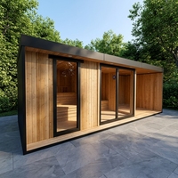 Sauna extérieur et bain froid combinés, fonction vapeur sèche traditionnelle, fourniture directe usine