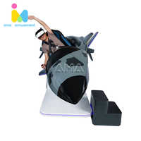 9D VR Avión Simulador de vuelo Máquina de juego Movimiento completo Experiencia de vuelo de negocios Entretenimiento de realidad virtual de 360 grados