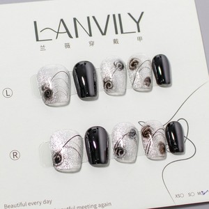 RONIKI Uñas Postizas Gruesas y Duraderas, Material de Gel Suave, Puntas de Uñas Artificiales Reutilizables, Completas - Product Image 6