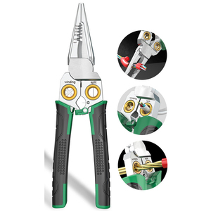 Alicates Multifunción 7 en 1 para Electricista, <span class=keywords><strong>de</strong></span> Acero Inoxidable, con Función <span class=keywords><strong>de</strong></span> Prueba <span class=keywords><strong>de</strong></span> Voltaje y Cortador <span class=keywords><strong>de</strong></span> Cables - Product Image 4