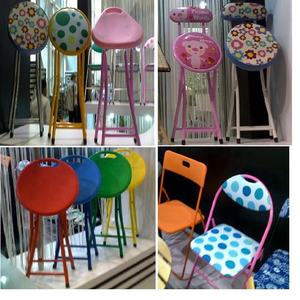 أثاث حديث للأطفال قابل للطي من كلوريد البولي فينيل ، أثاث ملون شهير للأطفال لغرفة نوم المطبخ وغرفة المعيشة ، يستخدم معدن متين - Product Image 4