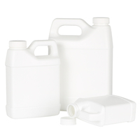 Seau carré en plastique blanc HDPE de qualité alimentaire 2026 avec bouchon à vis 250ML 500ML 1000ML Contenant d'emballage liquide en gros