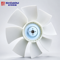 SHIYOU 8-97161599-0 8971615990 Aspas del Ventilador de Refrigeración del Motor, 8 Aspas, Calidad Superior para Piezas 4BG1/6BG1