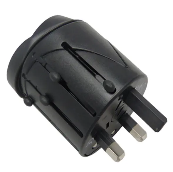 Plug with Socket Type and Non-Grounding Grounding 6A Fuse Plug US USA EU European to UK Travel Adapter ForShaver/Toothbrush