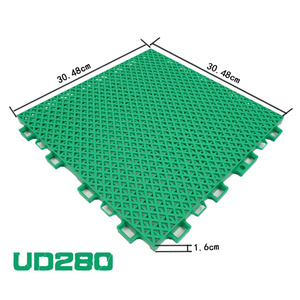 Baldosas de enclavamiento universales de Grado Profesional, suelos deportivos modernos para garaje, varias instalaciones de entrenamiento de canchas - Product Image 1