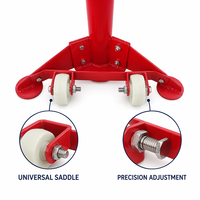 Soporte de Seguridad para Elevación de 2 Toneladas, Trípode Ajustable, Soporte para Elevación de Motor y Caja de Cambios con Pedal para Reparaciones en Garaje