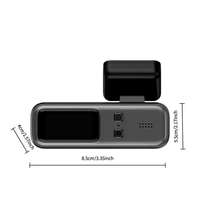 2K Q6 Dual Lens Dashcam DVR Enregistreur de voiture avant et arrière avec mode de stationnement de surveillance 24 heures et contrôle par application WiFi
