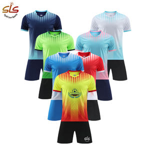 قميص كرة قدم سريع الجفاف للرجال والأطفال بالجملة، بدلة رياضية قصيرة الأكمام قابلة للتنفس مع قميص كرة قدم ريترو آلي - Product Image 2