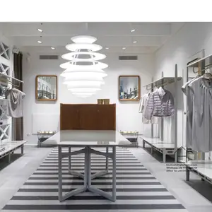 Clothing shop display clothing store interior design elegant shelves hangers for clothing store