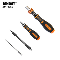 Kit d'outils de réparation informatique JAKEMY JM-6113 à commande manuelle en acier au chrome-vanadium certifié CE, avec mallette pour l'électronique domestique