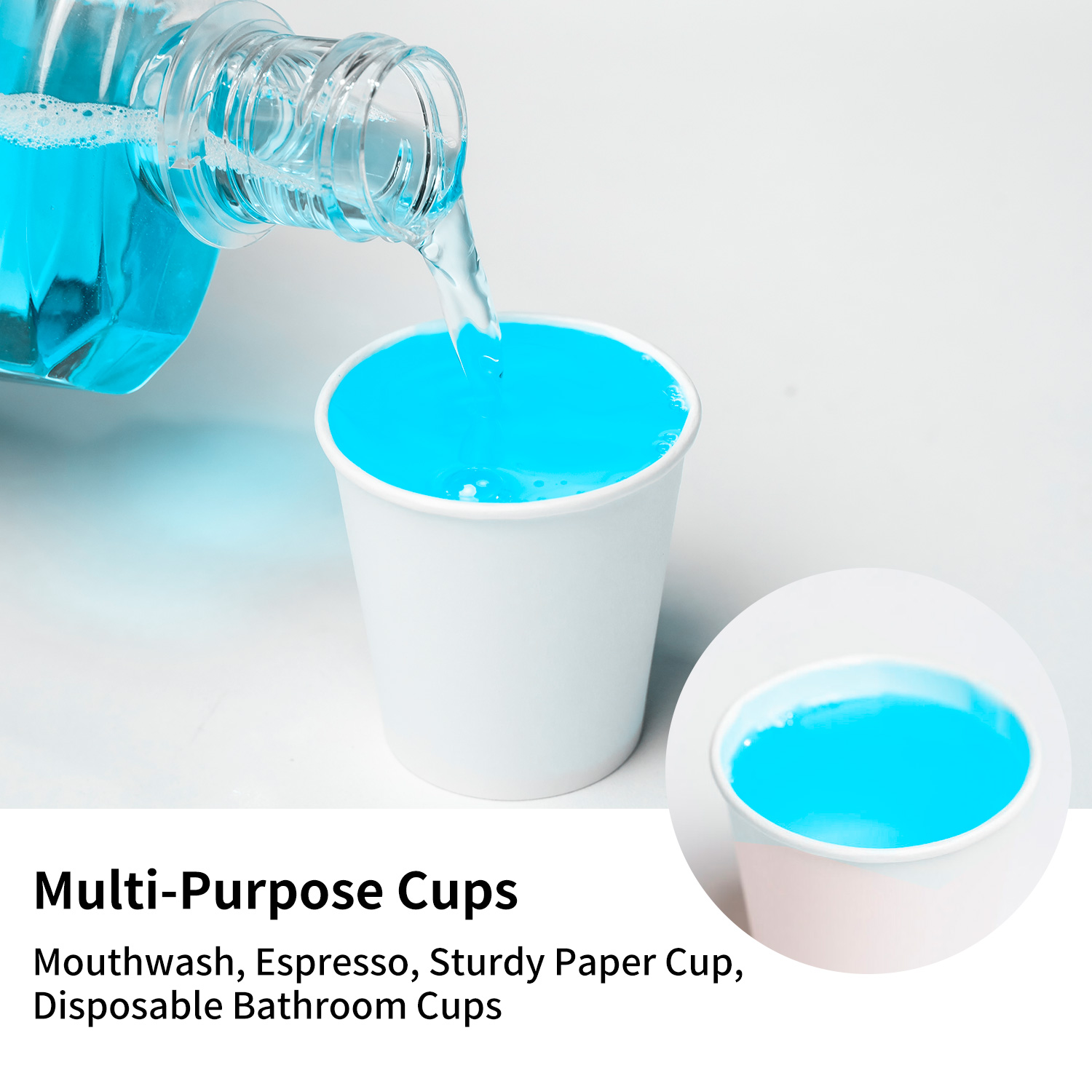 Custom 3oz Small Paper Cups with Logo - Disposable