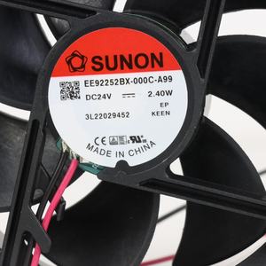 Ventilador Axial de Refrigeración SUNON EE92252BX-000C-A99 92x92x25mm 24VDC 2.4W 100mA 55CFM 3400RPM con Rodamiento de Bolas, Eléctrico, OEM, ODM - Product Image 1