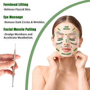 Herramienta de reflexología facial de doble cabeza de acero inoxidable, punta de sonda de punto corporal del oído de la cabeza herramienta de masaje facial de acupresión - Product Image 5