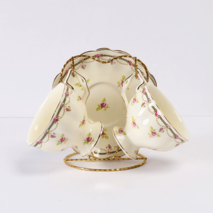 European Retro Custom Ceramic Coffee Cup Saucer <b>Set</b> for Afternoon <b>Tea</b> & Gifts for Weddings & Special Occasions - Product Image 2