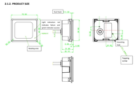 Module de lecture de codes QR, lecteur de contrôle d'accès, lecteur de codes-barres intégré, lecteur NFC RFID, système de contrôle d'accès pour tourniquet, porte d'ascenseur
