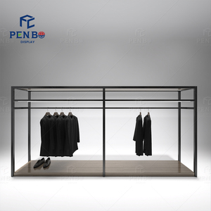 Tùy Chỉnh Phụ Nữ Quần Áo Cửa Hàng May Mặc Thiết Kế Nội Thất Hiển Thị Kệ Tùy Chỉnh Treo Tường Quần Áo Giá Cho Cửa Hàng May Mặc - Product Image 6