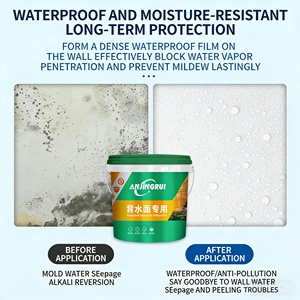 Revêtement imperméable anti-infiltration puissant et résistant à l'humidité pour la réparation des surfaces de refoulement et des fuites des murs et plafonds de sous-sol - Product Image 4