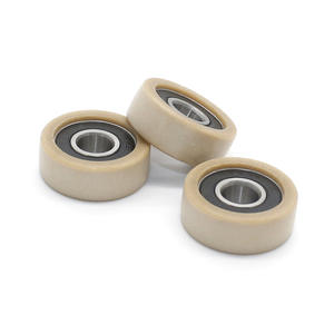 Poulies plates en plastique technique spéciales du fabricant de Dongguan, roulements à rouleaux revêtus de caoutchouc résistant à l'usure - Product Image 3