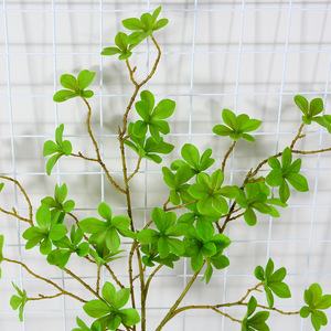 D248 Multi-Petal Bell Leaves Seven-Star Texture Plantes en soie collée Verdure pour le salon de la maison - Product Image 6