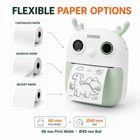 Printer Thermal Mini P20 Max AI Voice Image Generator untuk Anak, Layar 2.4 Inci, untuk Stiker Tanpa Tinta via Aplikasi, 203dpi, Stok Tersedia