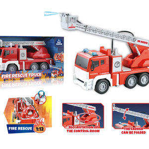 Little Fireman Fire Rescue 1:12 Friction Fire Truck Sonido, luz y agua pulverizada con baterías 3*1,5 V "AG13" (incluidas) - Product Image 1