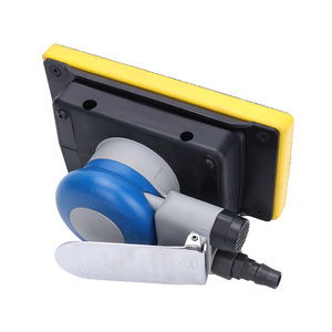 Mini ponceuse orbitale pneumatique avec aspiration intégrée et vitesse variable pour le travail du bois et le polissage des métaux - Product Image 4