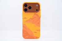 Étuis de téléphone pour hommes en fibre de carbone de luxe magnétique antichoc orange pour iPhone