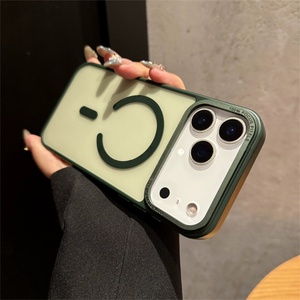 Protector de Lente de Cámara, Funda Magnética Esmerilada para iPhone 12 13 14 15 16 17 Pro Air, Funda Magnética Translúcida Mate - Product Image 3