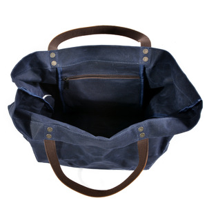 Bolsa de Compras Reutilizable Grande, Resistente, Impermeable, de Lona Encerada, con Logotipo Impreso, para Supermercado - Product Image 2