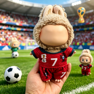 Ropa de Fútbol para Muñecas, Colgante de Peluche de 1ª/2ª/3ª/4ª Generación 7 Conjuntos de Camisetas de Fútbol de Portugal para Muñecas, Disfraces para Cambiar de Uniforme - Product Image 2